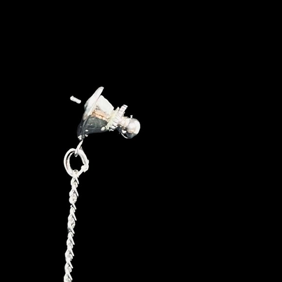 Vintage Sarah Coventry Silver Tone And Black Cufflinks & Tie Bar Set (4673) - Picture 7 of 7